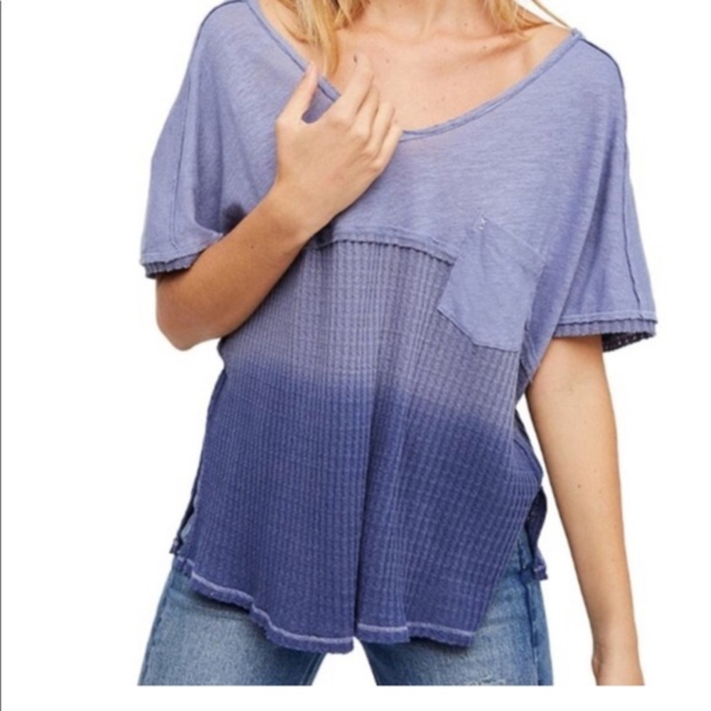 FREE PEOPLE We The Free Sun Dial Top Blue Ombré